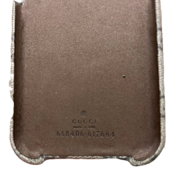 NWB 💯Authentic Gucci Monogram Beige iPhone 12/ 13/ 13pro - Picture 4 of 5